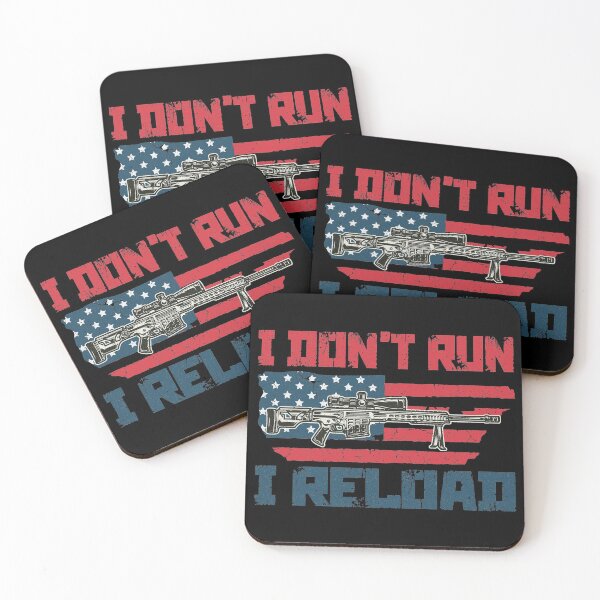 Item preview, American Gun Owners I Don't Run I Reload Vintage US Flag designed and sold by Wadia Hamda.