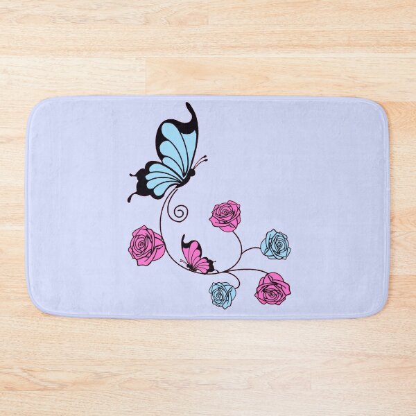 Item preview, Pink and Blue Butterfly Rose designed and sold by NellyOm.