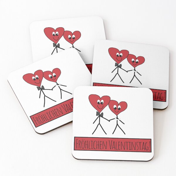 Item preview, Couple of Hearts "Fröhlichen Valentinstag!" designed and sold by MC Art Studio.
