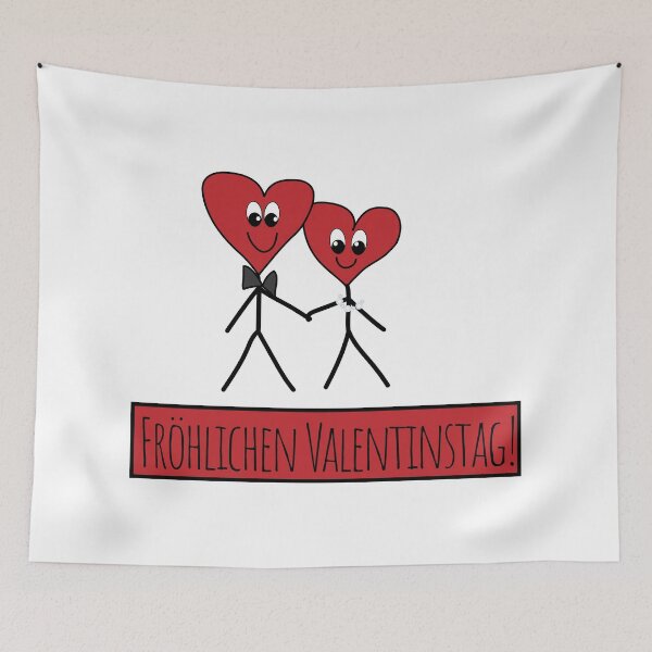 Item preview, Couple of Hearts "Fröhlichen Valentinstag!" designed and sold by MC Art Studio.