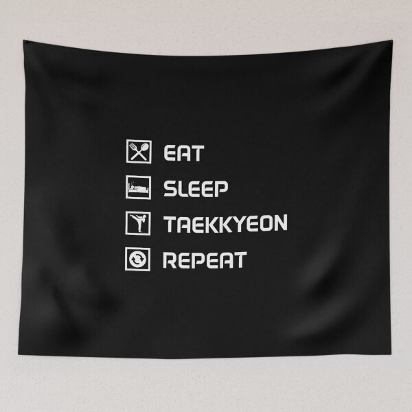 Item preview, eat sleep Taekkyeon repeat designed and sold by Beinfashion.