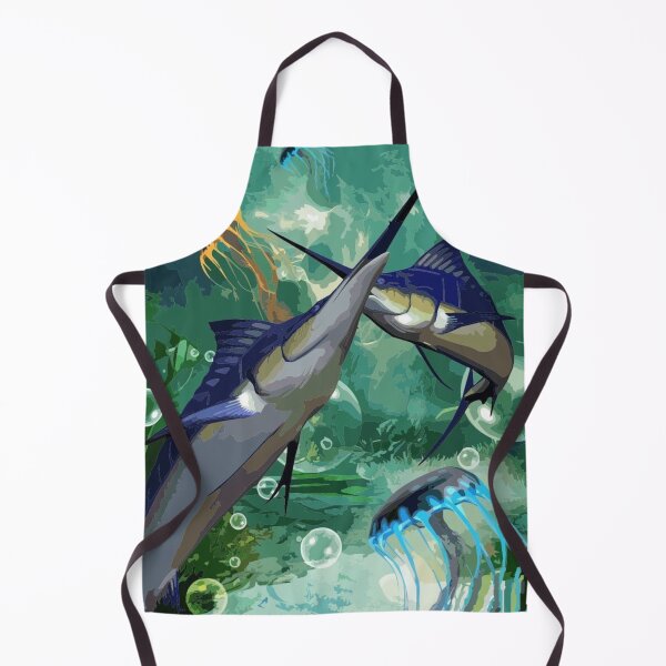 Item preview, Swordfish and jellyfish designed and sold by Karine Dupras.