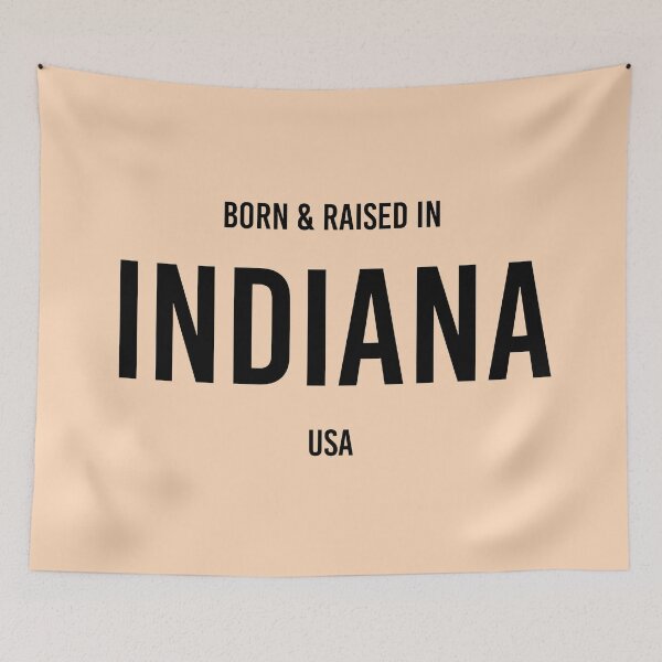 Item preview, Born & Raised in Indiana designed and sold by qdesigns-az.
