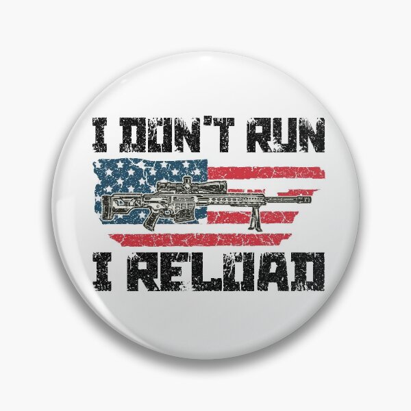 Item preview, I Don't Run I Reload Funny Gun Rights Pro Guns Owner Joke Flag Usa Gamers Gun Lovers designed and sold by Wadia Hamda.