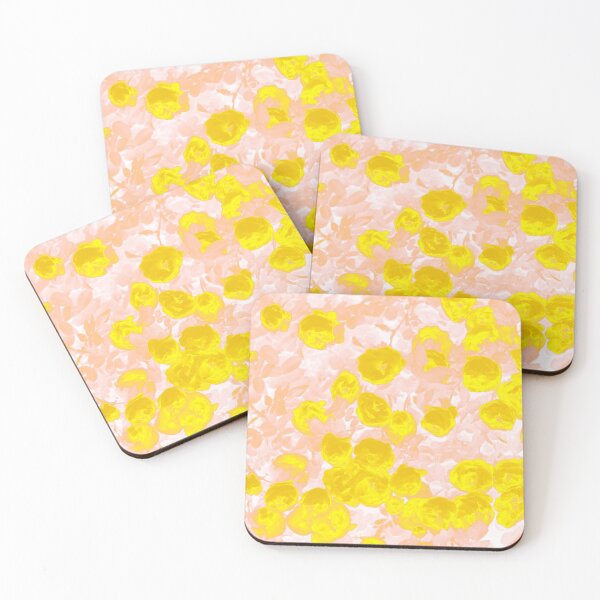 Item preview, Floral Motives with Blooming Small Yellow and Beige  Roses designed and sold by IraNiva.