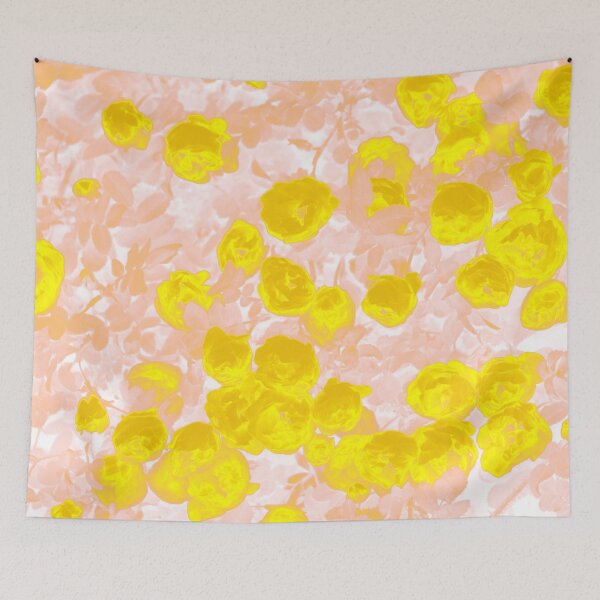 Item preview, Floral Motives with Blooming Small Yellow and Beige  Roses designed and sold by IraNiva.