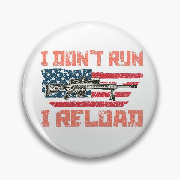 Item preview, I Don't Run I Reload Funny Gun Rights Pro Guns Owner Joke Flag Usa Gamers Gun Lovers designed and sold by Wadia Hamda.