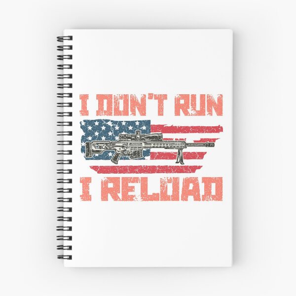 Item preview, I Don't Run I Reload Funny Gun Rights Pro Guns Owner Joke Flag Usa Gamers Gun Lovers designed and sold by Wadia Hamda.