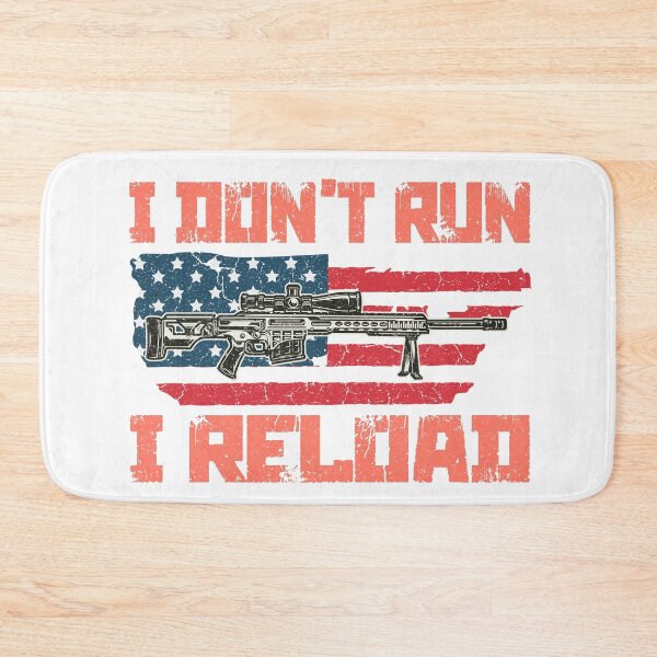 Item preview, I Don't Run I Reload Funny Gun Rights Pro Guns Owner Joke Flag Usa Gamers Gun Lovers designed and sold by Wadia Hamda.