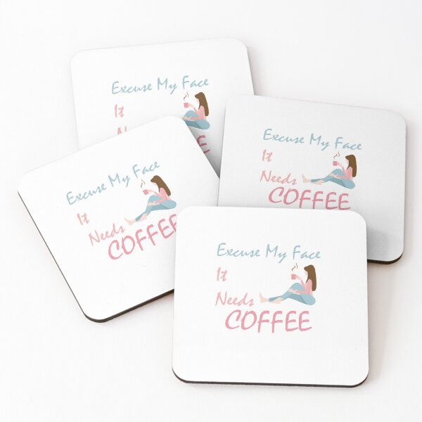 Item preview, Excuse my face it needs caffee classic T shirt , coffee lovers t shirt ,  designed and sold by LilaDiams.