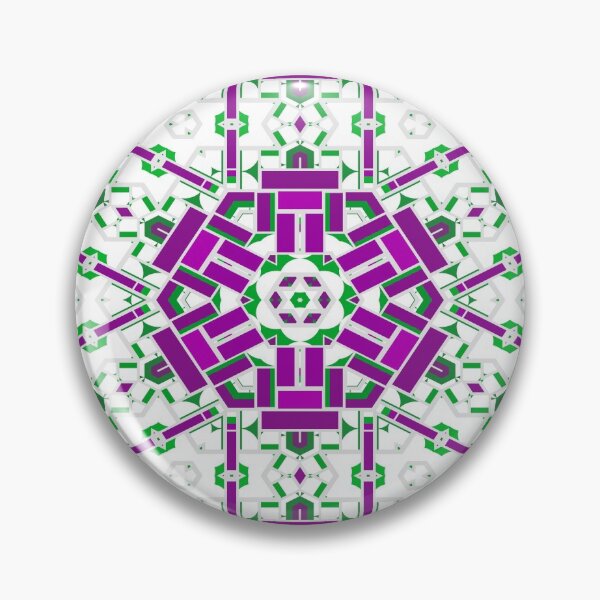 Item preview, Ultraviolet Purple and Green Dotty Turkish Look Tile designed and sold by SeaChangeDesign.