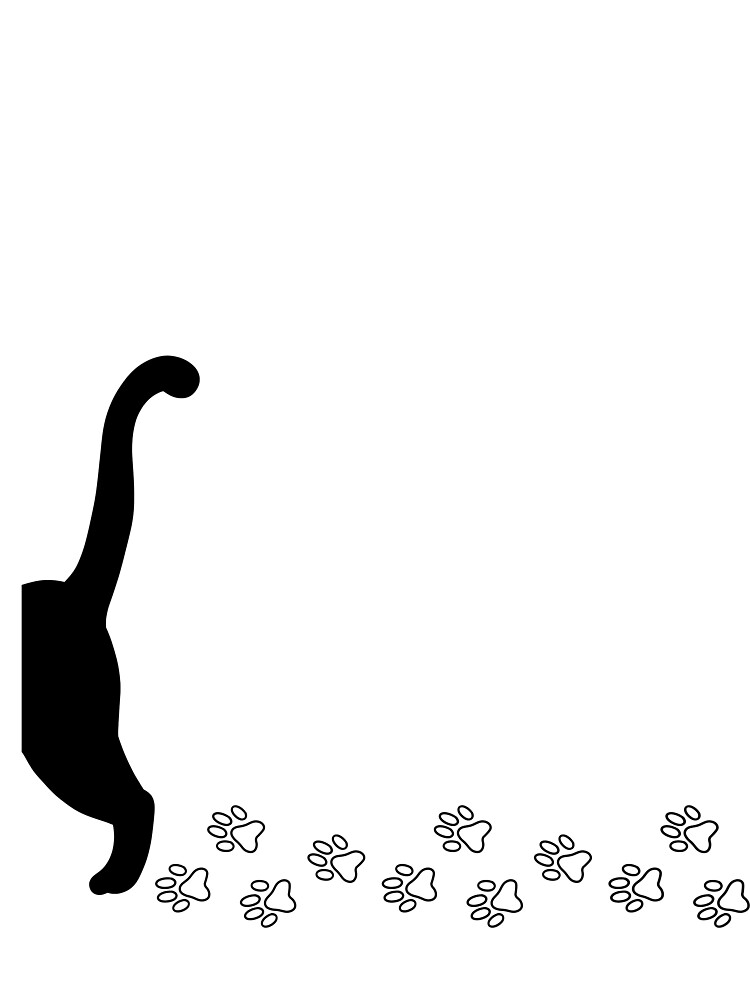 Thumbnail 4 of 4, Graphic T-Shirt, Kitty Paws designed and sold by Rousetta.