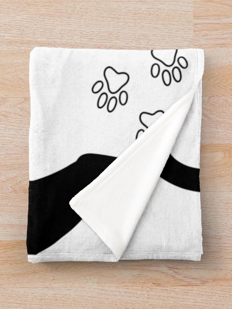 Thumbnail 3 of 6, Throw Blanket, Kitty Paws designed and sold by Rousetta.
