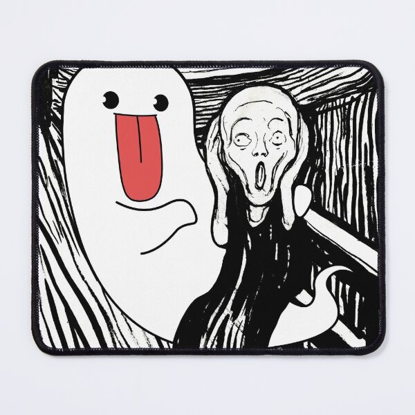 Item preview, Boogie Chum Chum Met The Screm Black And White Expression Art Chumy Funny Crazy Meme designed and sold by ShumShumShop.