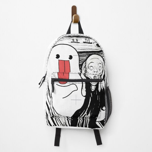 Item preview, Boogie Chum Chum Met The Screm Black And White Expression Art Chumy Funny Crazy Meme designed and sold by ShumShumShop.