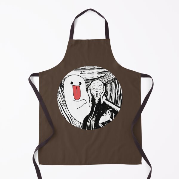 Item preview, Boogie Chum Chum Met The Screm Black And White Expression Art Chumy Funny Crazy Meme designed and sold by ShumShumShop.