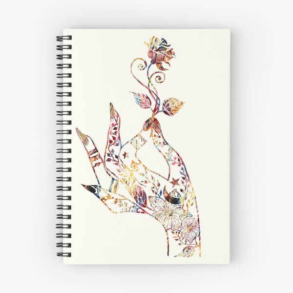 Item preview, whimsical dancing colors abstract mystic witch hand designed and sold by TitaCris.