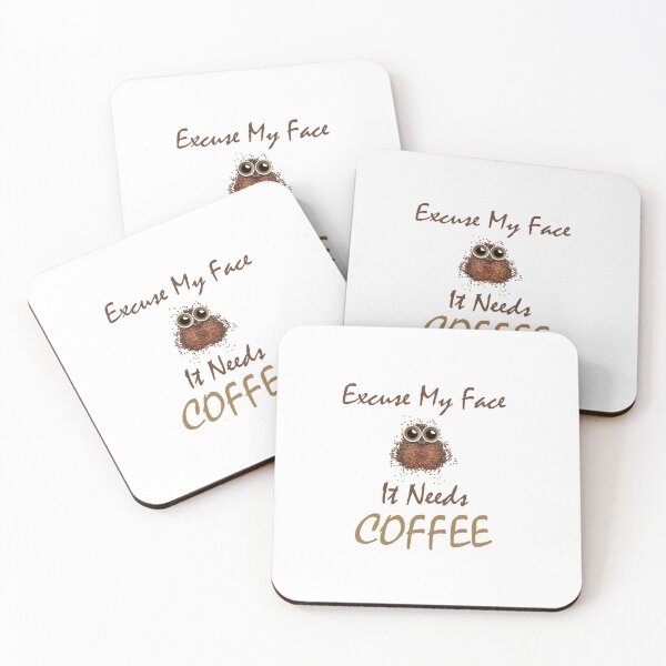Item preview, Excuse my face it needs caffee classic T shirt , coffee lovers t shirt ,  designed and sold by LilaDiams.