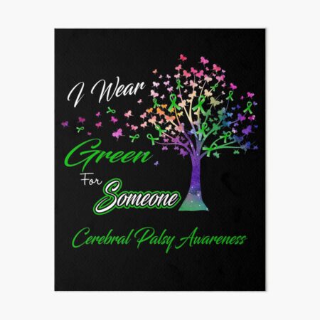 Item preview, Ribbon Tree I Wear Green For Someone Cerebral Palsy Awareness designed and sold by Tadmab.