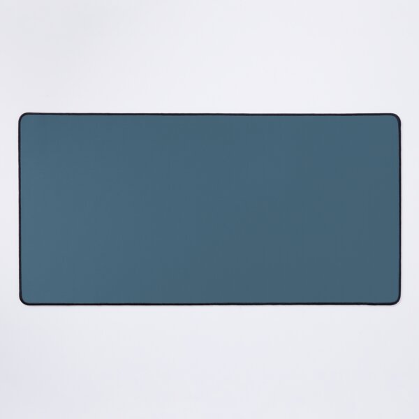 Item preview, William Blue - solid cold dark blue grey mono color designed and sold by GiornataVibes.