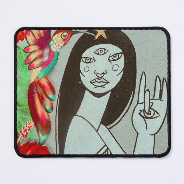 Item preview, Street Art, Wall Art, Mural,Graffiti, Women, Minds Eye, Hummingbird designed and sold by HeatherAP.