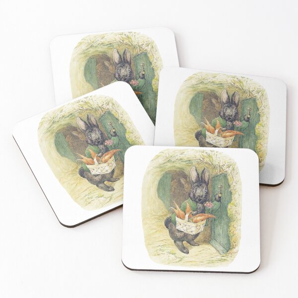 Item preview, Beatrix Potter Black Rabbit Appley Dapply’s Nursery Rhymes Illustration  designed and sold by Pinkmagenta.