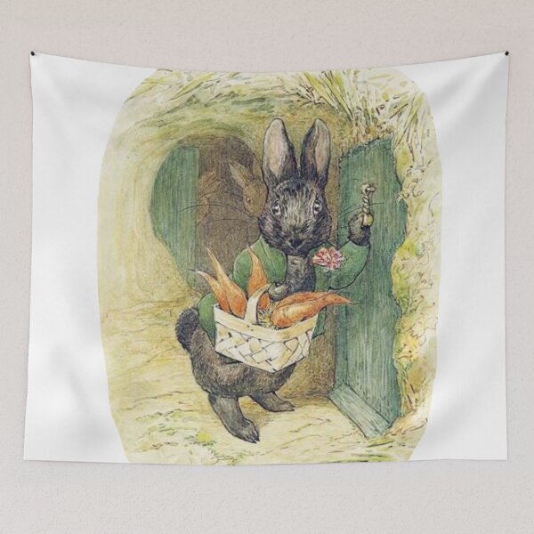 Item preview, Beatrix Potter Black Rabbit Appley Dapply’s Nursery Rhymes Illustration  designed and sold by Pinkmagenta.