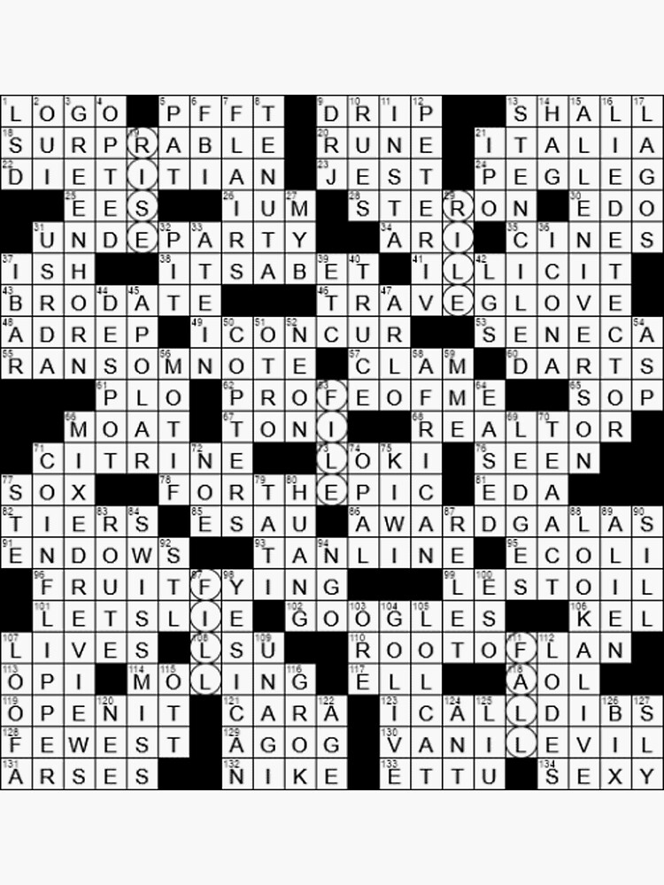 quot Smart Crossword Puzzle quot Sticker by charlo19 Redbubble