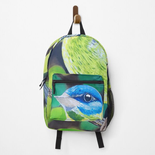 Item preview, Blue and Green Bird in Nature, art by Miguel Matos Official designed and sold by MiguelMatosArt.