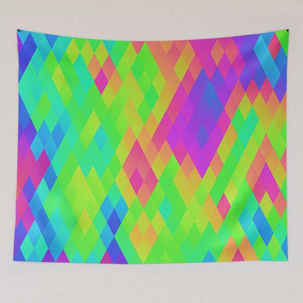 Item preview, Abstract multicolor triangles pattern designed and sold by cutecrazytshirt.