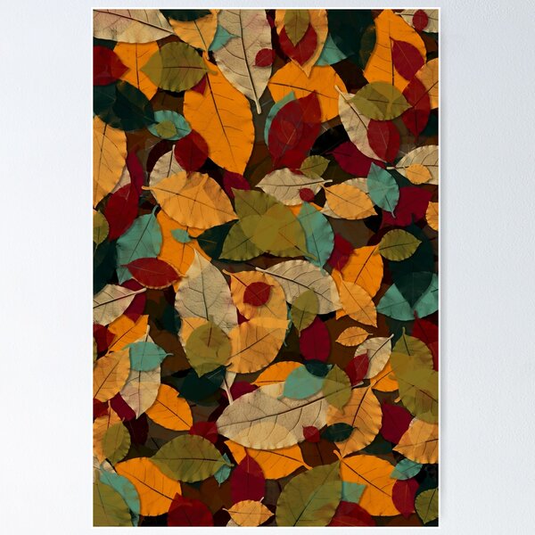 Item preview, Autumn Exotic Floral Leaves Pattern designed and sold by cesartorresart.