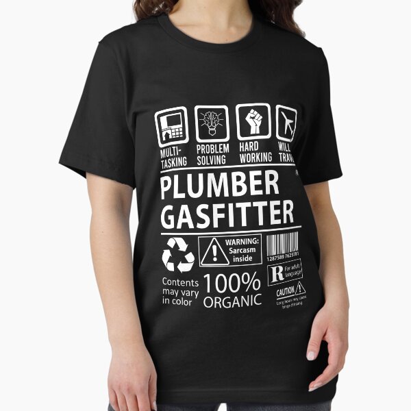 Artikel-Vorschau von Klempner Gasfitter T-Shirt - MultiTasking zertifizierter Job Geschenkartikel Tee, designt und verkauft von killingworthhi.