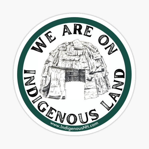 "We are on Indigenous Land wigwam" Sticker for Sale by INHCC Redbubble