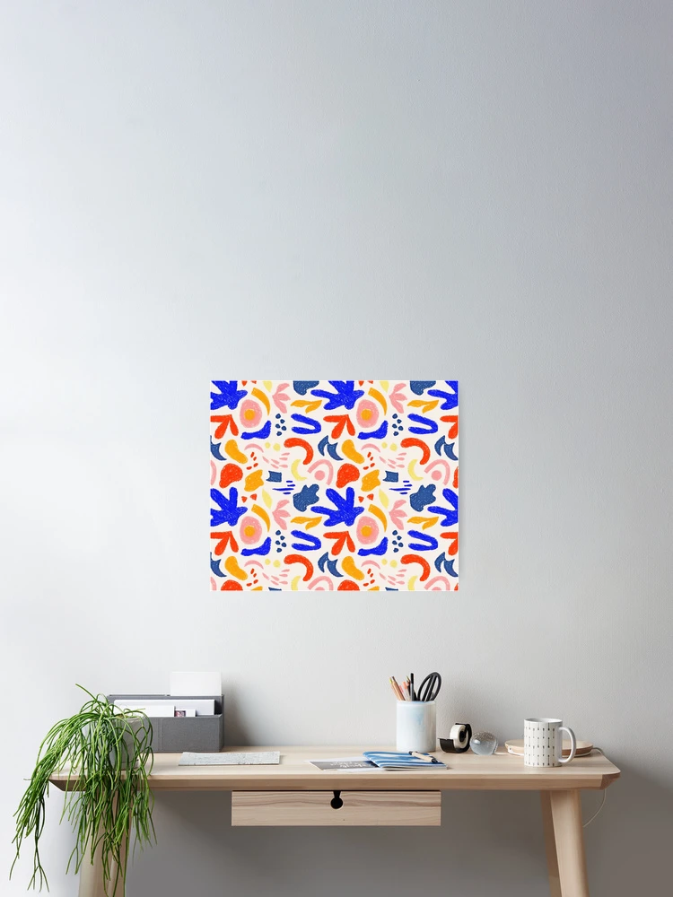 Thumbnail 2 of 3, Poster, Colorful Abstract Pattern designed and sold by uisun.