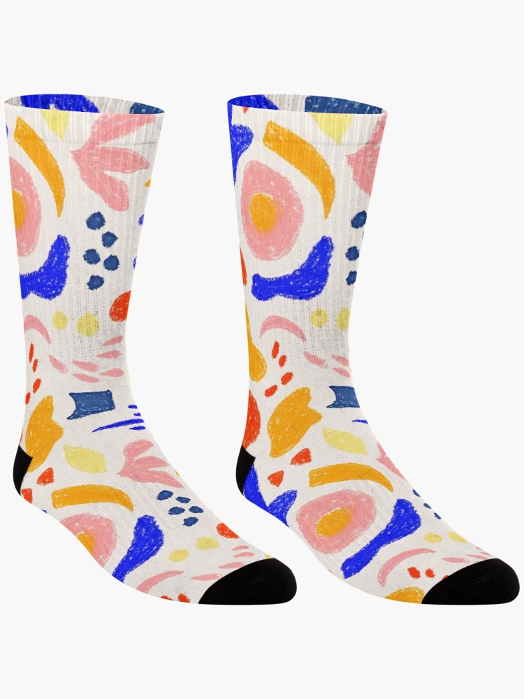 Thumbnail 3 of 5, Socks, Colorful Abstract Pattern designed and sold by uisun.