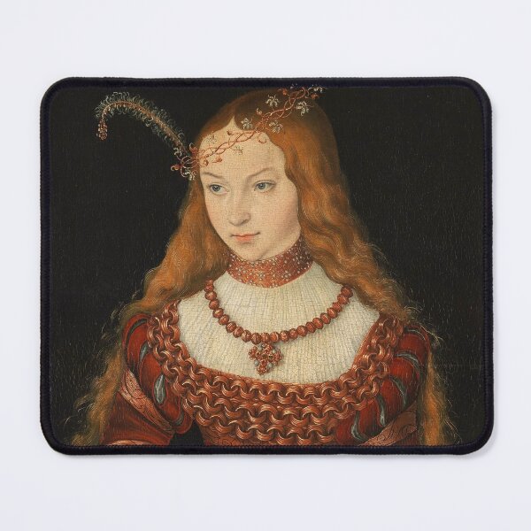 Item preview, Portrait of Princess Sibylle of Cleve (Cranach) designed and sold by ArtHistorical.