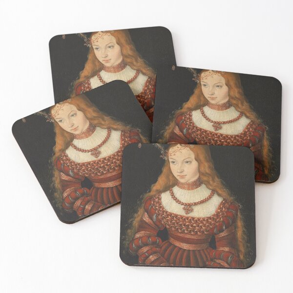 Item preview, Portrait of Princess Sibylle of Cleve (Cranach) designed and sold by ArtHistorical.