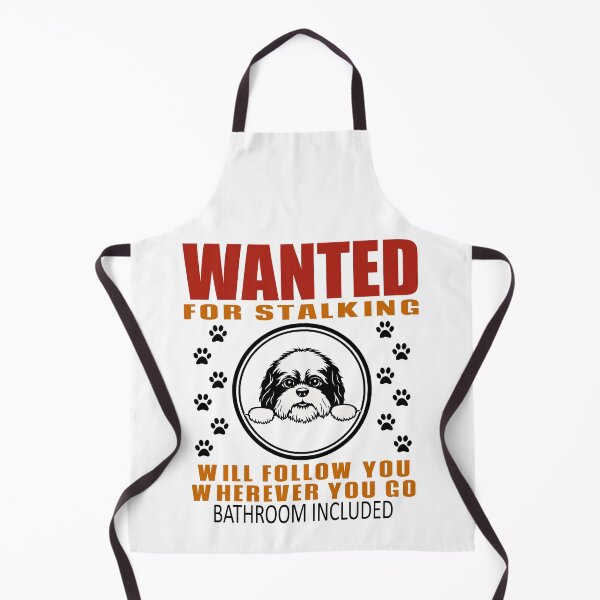 Item preview, Personal Stalker Dog Wanted For Stalking Funny Shih Tzu designed and sold by TKsTees.
