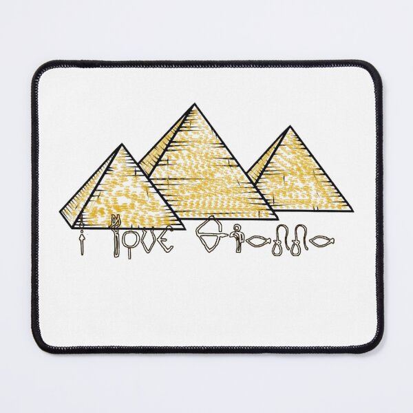 Item preview, " I Love Gianna " In Hieroglyphics / Egyptian Hieroglyphics And Pyramids / Valentines Day New Year Birthday And Christmas Gift For Your Lover designed and sold by Man Of Pixels.