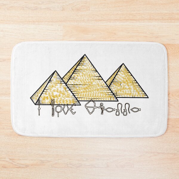 Item preview, " I Love Gianna " In Hieroglyphics / Egyptian Hieroglyphics And Pyramids / Valentines Day New Year Birthday And Christmas Gift For Your Lover designed and sold by Man Of Pixels.