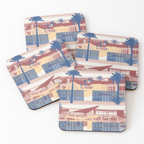 Item preview, Pattern - Mid Modern Architecture skyline designed and sold by Eejee-SK.