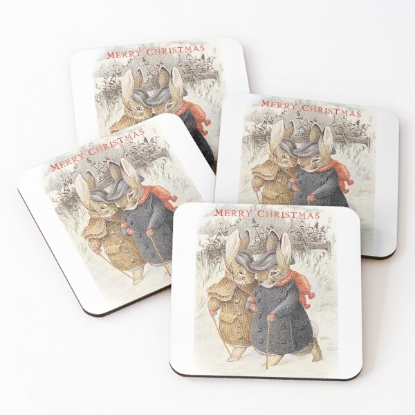 Item preview, Beatrix Potter Merry Christmas Bunnies Appley Dapply’s Nursery Rhymes Illustration  designed and sold by Pinkmagenta.