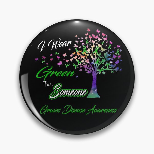 Item preview, Ribbon Tree I Wear Green For Someone Graves Disease Awareness designed and sold by Tadmab.