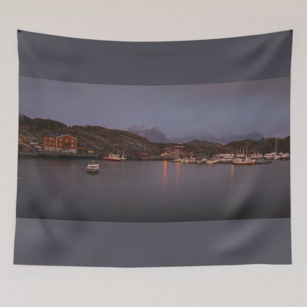 Item preview, Norwegian Foggy Harbor designed and sold by nbrandsberg.