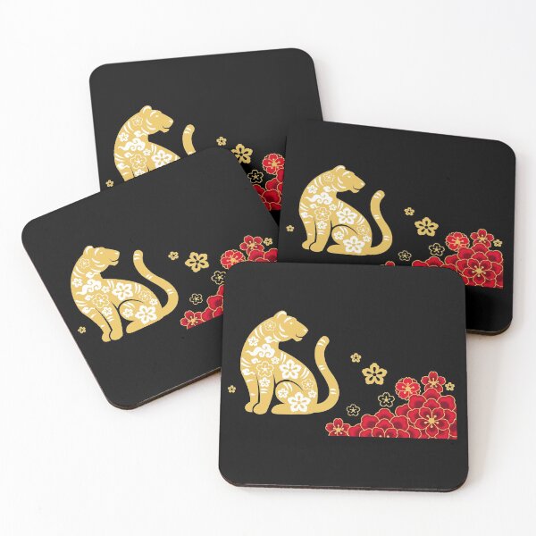 Item preview, Chinese Flower Tiger- Lunar New Year designed and sold by The-Muse.
