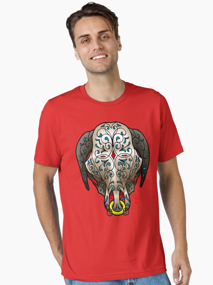 Thumbnail 2 of 7, Essential T-Shirt, Big Bad Bull Sugar Skull designed and sold by jabwai.
