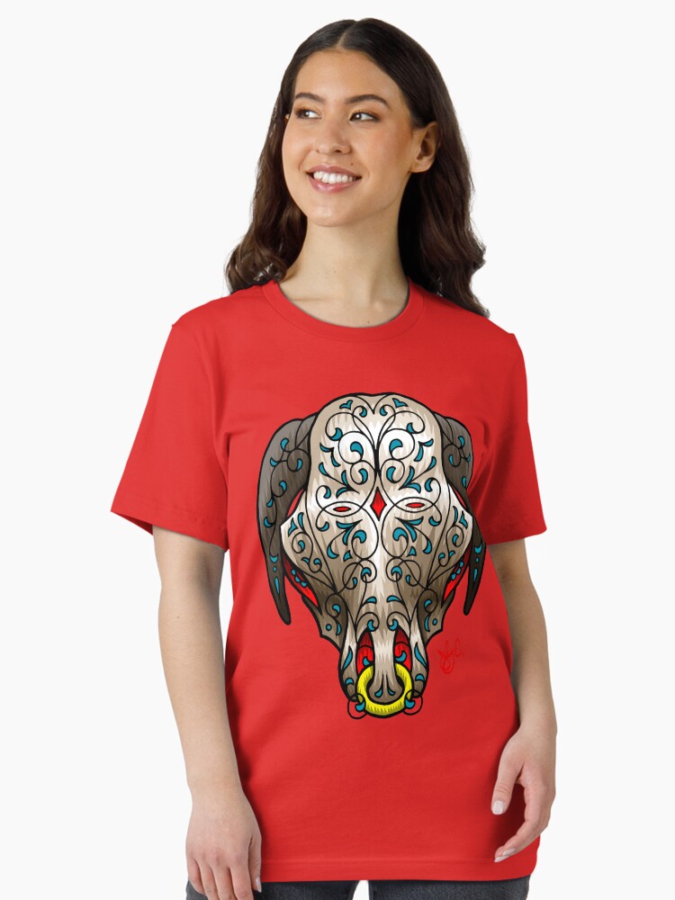 Thumbnail 1 of 7, Essential T-Shirt, Big Bad Bull Sugar Skull designed and sold by jabwai.