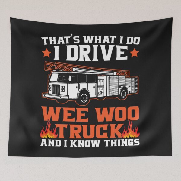 Item preview, Fireman Drive Truck With Wee Woo designed and sold by StarcyWol.