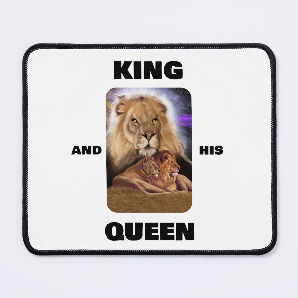 Item preview, King and his Queen. The lion and his lioness mate who rule together. designed and sold by TJHstudio.
