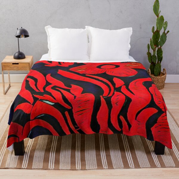 Item preview, Crimson Elegance - Abstract Floral Pattern designed and sold by DonneeCreations.